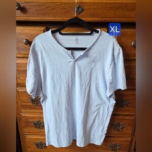 INC International Concepts Men's Sky Blue Short Sleeve Tee